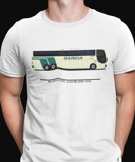 CAMISETA ÔNIBUS VIAÇÃO GARCIA RETRÔ BUSSCAR JUM BUSS 400