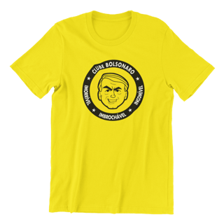 Nome do produto Camiseta Clube Bolsonaro - Azul, Cinza e Amarela