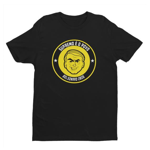Camiseta Supremo é o Povo - Preta, unissex
