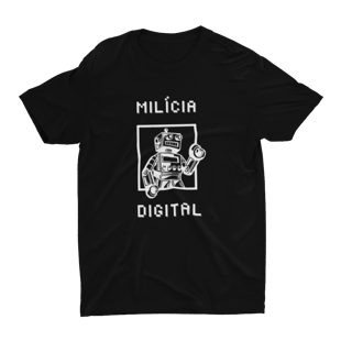 Camiseta Milícia Digital - Preta unissex