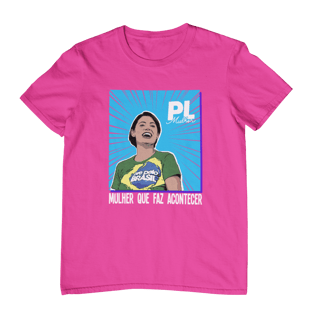 Camiseta Michelle Bolsonaro - Rosa, unissex