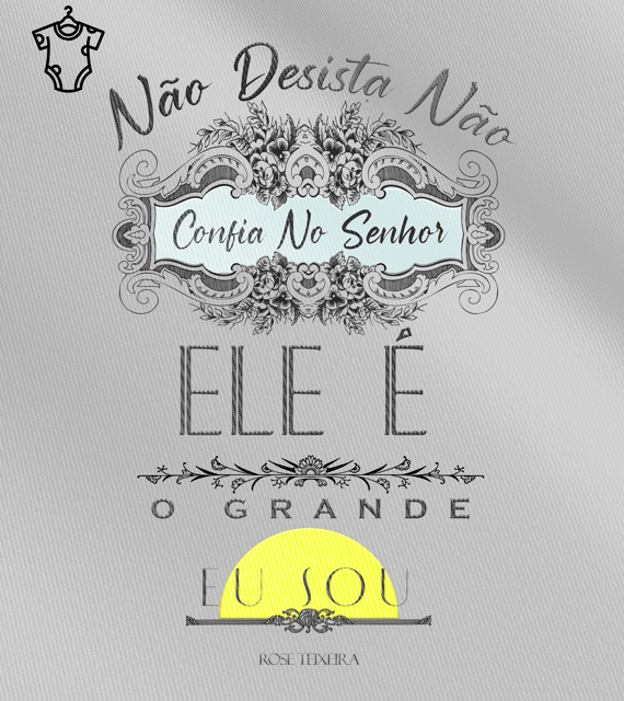 Body Infantil Rose Teixeira - Não Desista