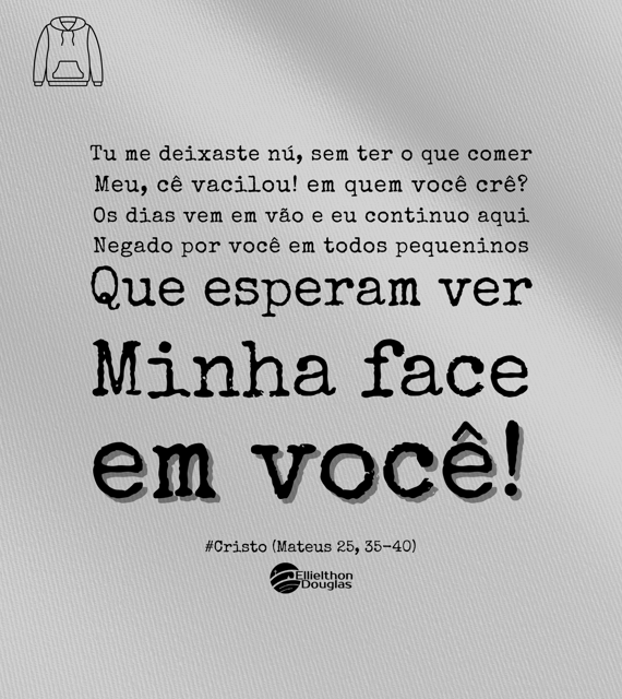 Moletom canguru Ellielthon #Cristo