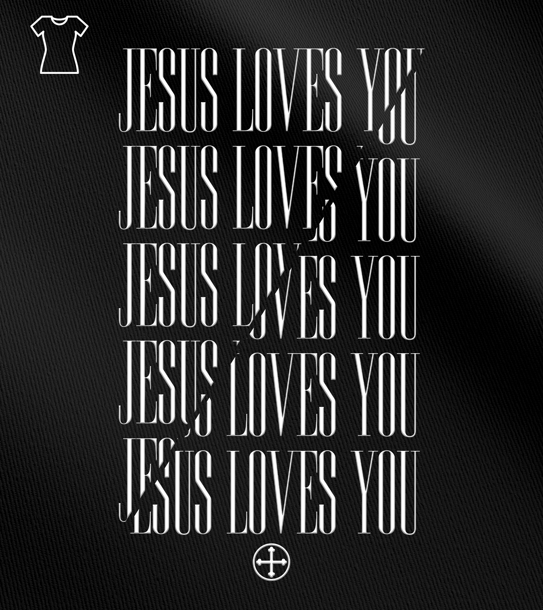 Camiseta Feminina Felipe D'Aloia - Jesus Loves You