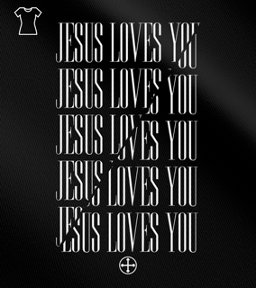 Camiseta Feminina Felipe D'Aloia - Jesus Loves You