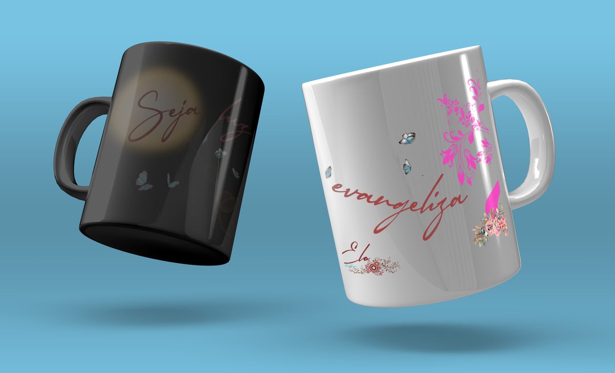 Nome do produto: Caneca mágica Tininha Elo - Seja luz que evangeliza
