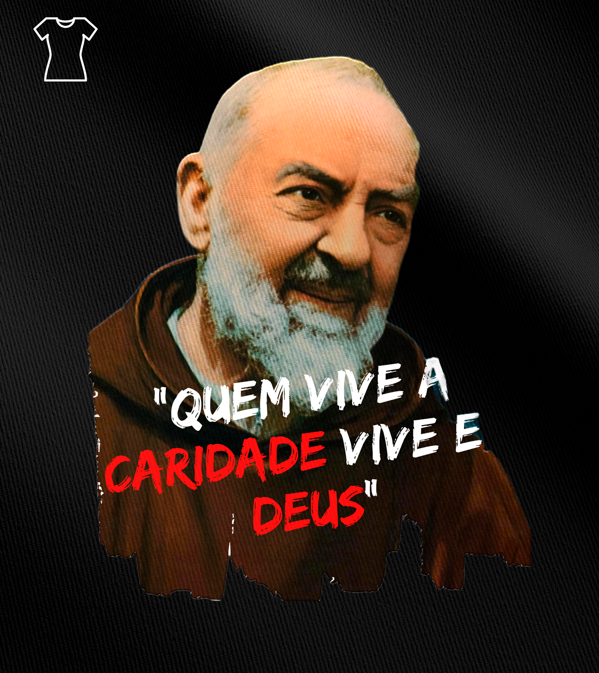 Camiseta Feminina Gabriel Dilins - Quem vive a Caridade