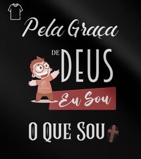 Camiseta Masculina Claudia Bastos - Pela Graça de Deus