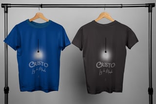 Nome do produto Camiseta Masculina Claudia Bastos - Luz Do Mundo