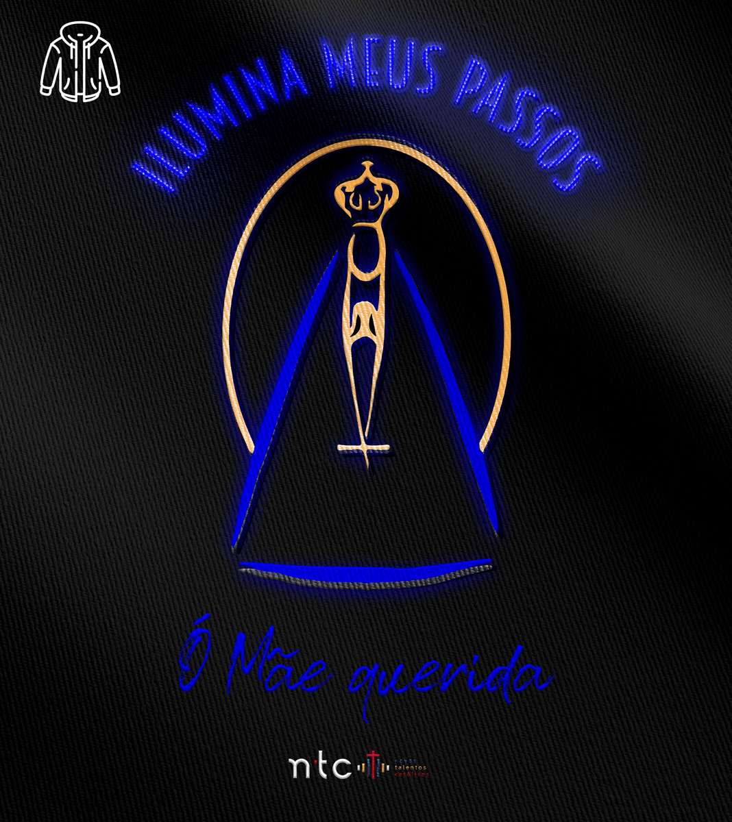 Nome do produto: Moletom com zíper Novos Talentos Católicos - Ilumina Meus Passos