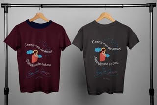 Nome do produto Camiseta Masculina Rose Teixeira - Cerca-me de Amor