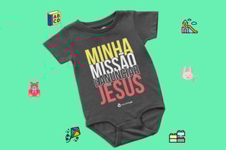 Nome do produto Body Infantil Phelippe Luz - Minha Missão 