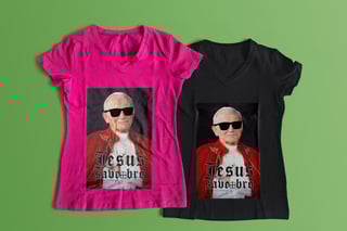 Nome do produto Camiseta Feminina Felipe D'Aloia - Jesus Save Bro