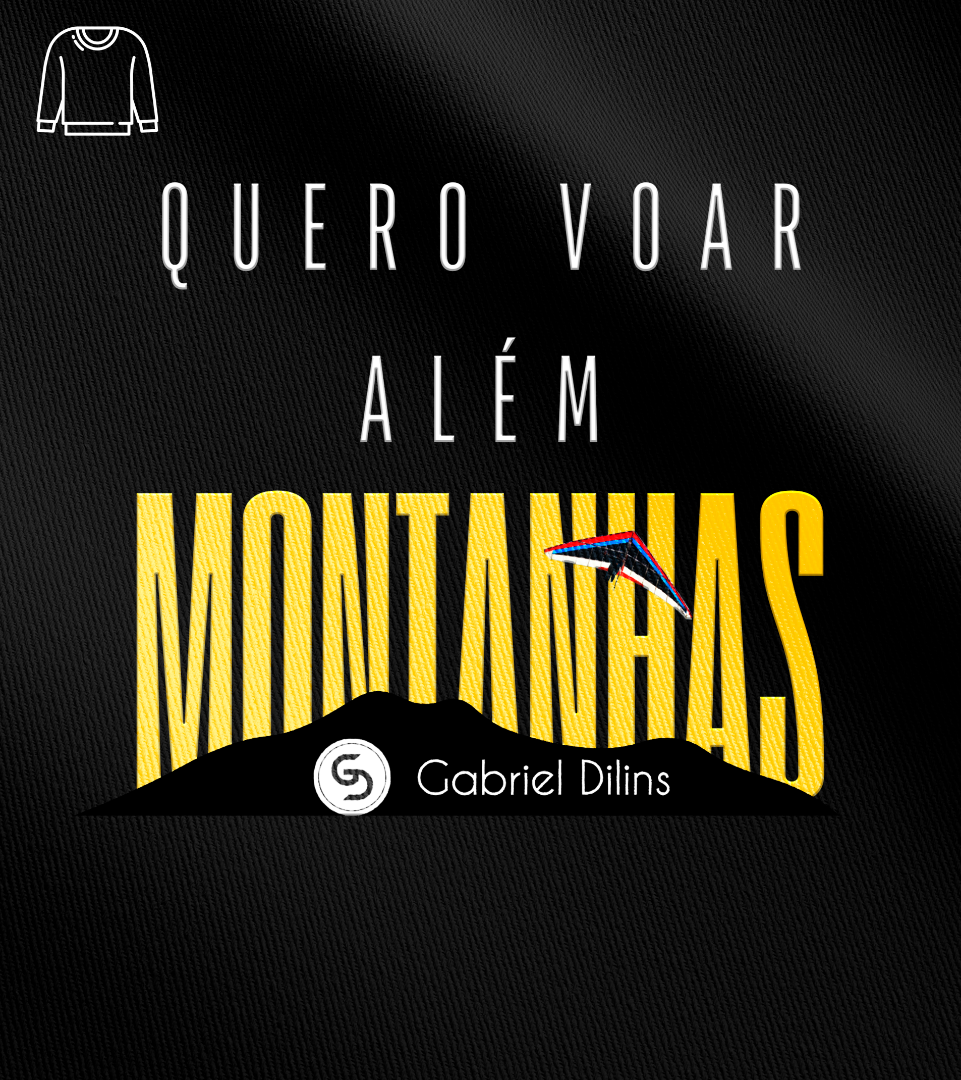 Blusão Gabriel Dilins - Quero voar Além Montanhas