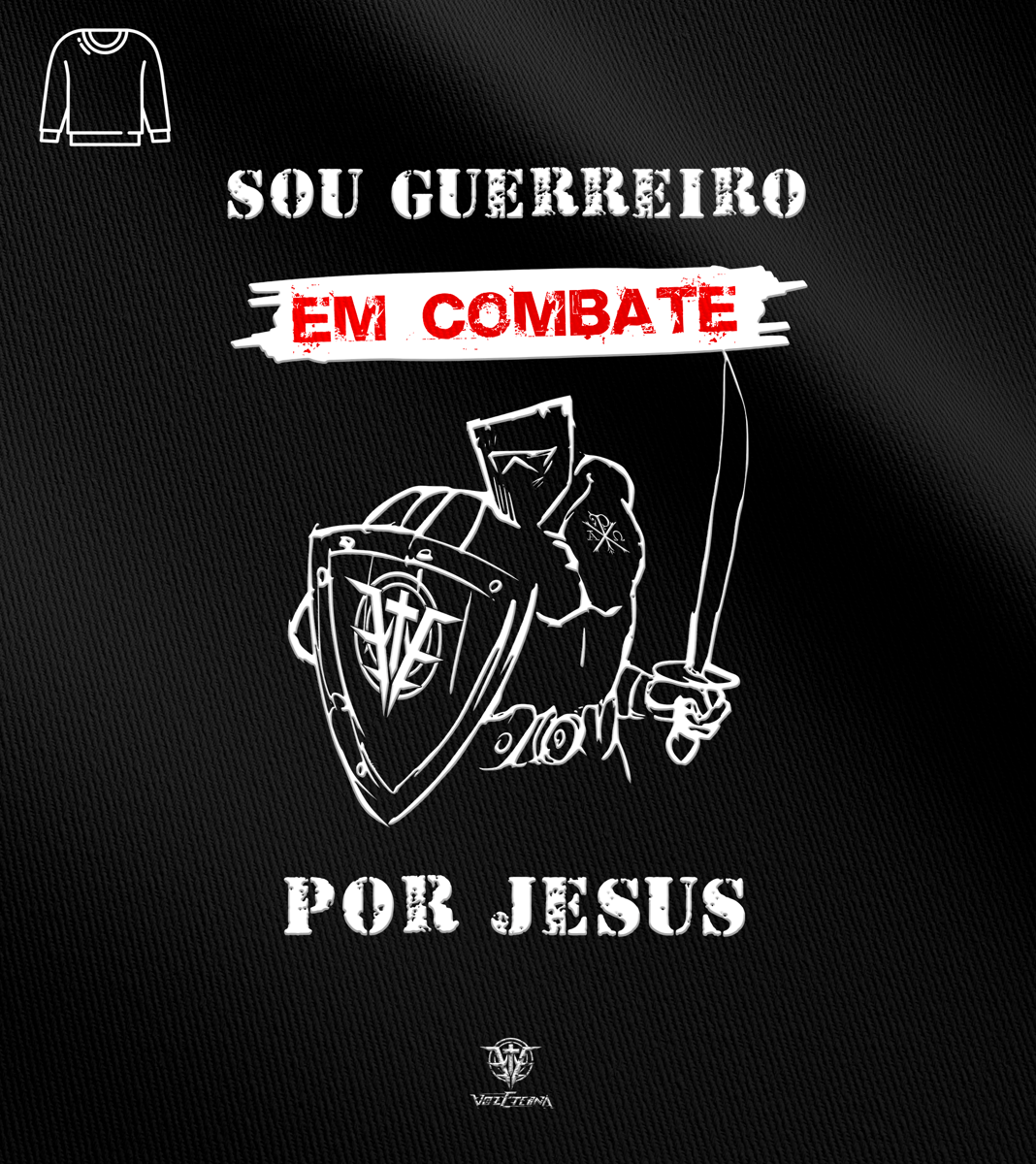 Nome do produto: Blusão Voz Eterna - Guerreiro em Combate