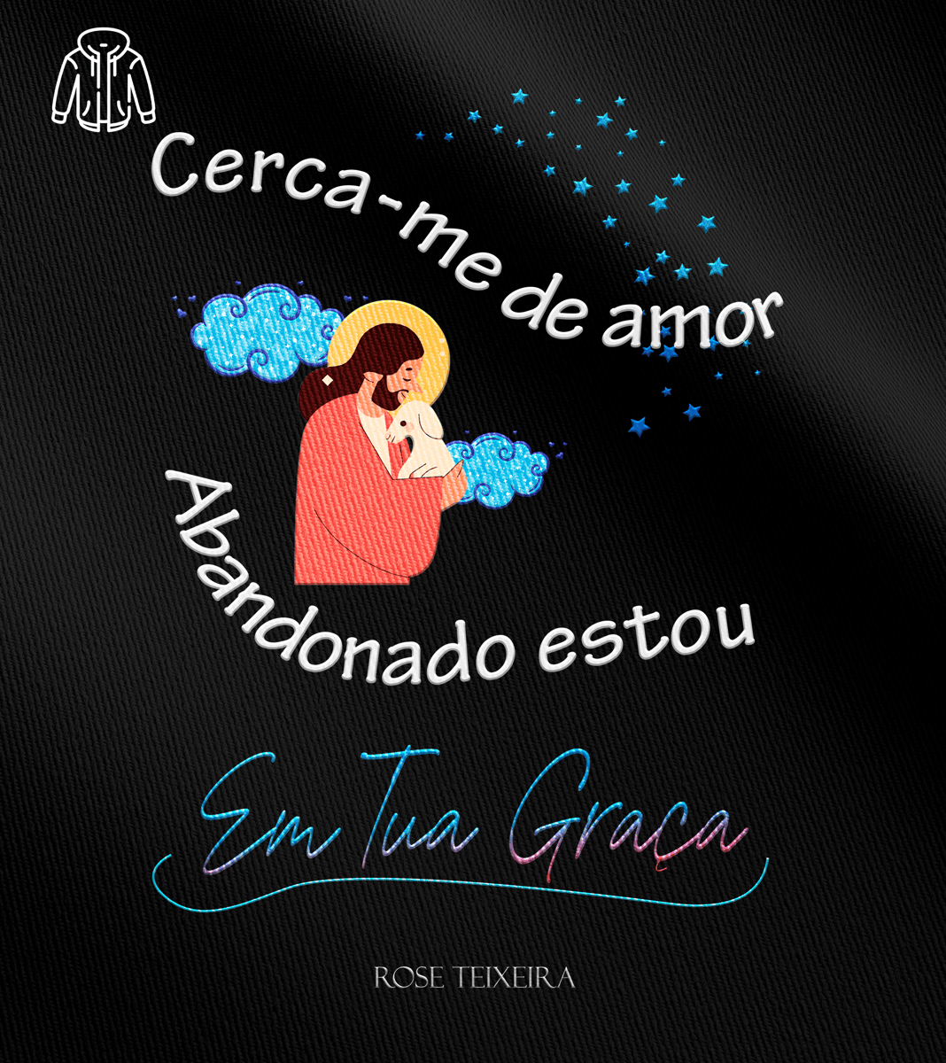 Nome do produto: Moletom com zíper Rose Teixeira - Cerca-me de Amor