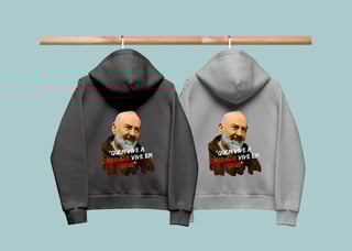 Nome do produto Moletom com zíper Gabriel Dilins - Quem Vive a Caridade
