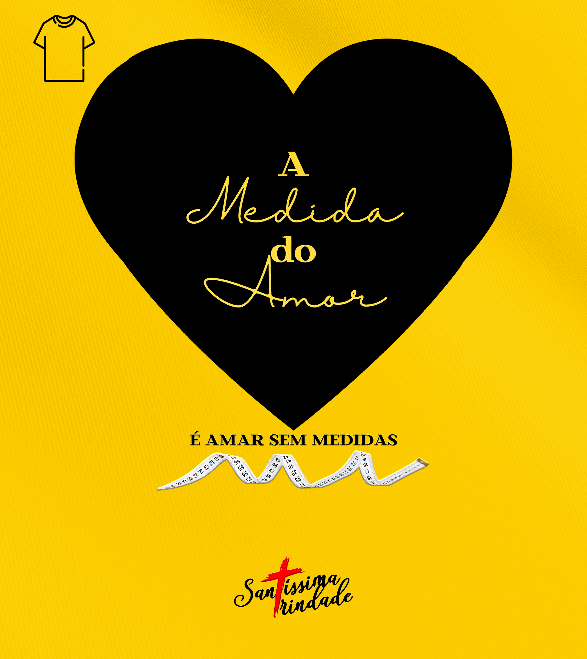 Camiseta Masculina Forró Santíssima Trindade - A Medida do Amor