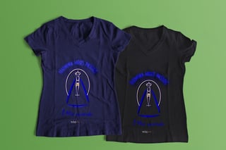 Nome do produto Camiseta Feminina  Novos Talentos Católicos - Ilumina meus passos