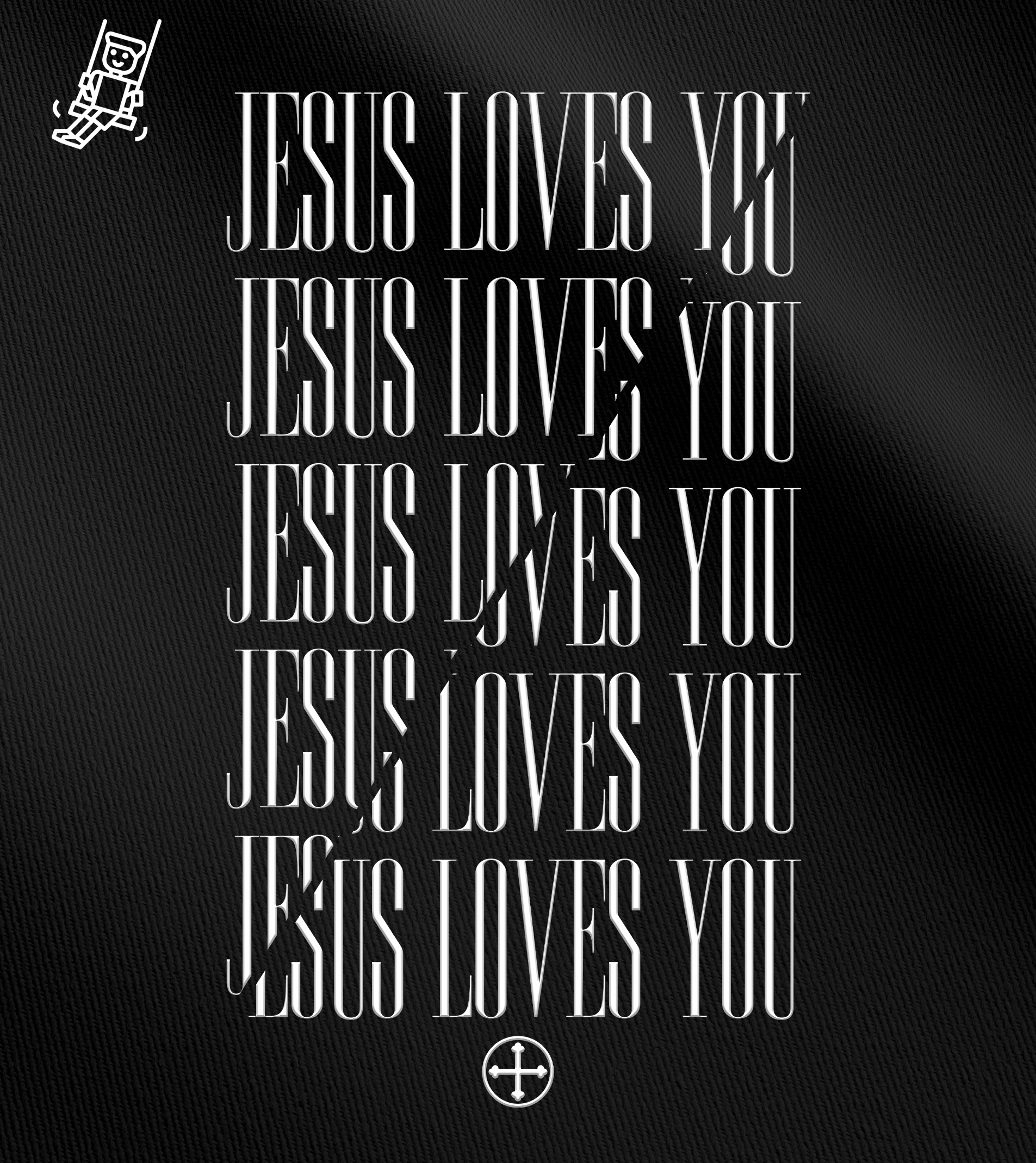 Camiseta Infantil Felipe D'Aloia - Jesus Loves You