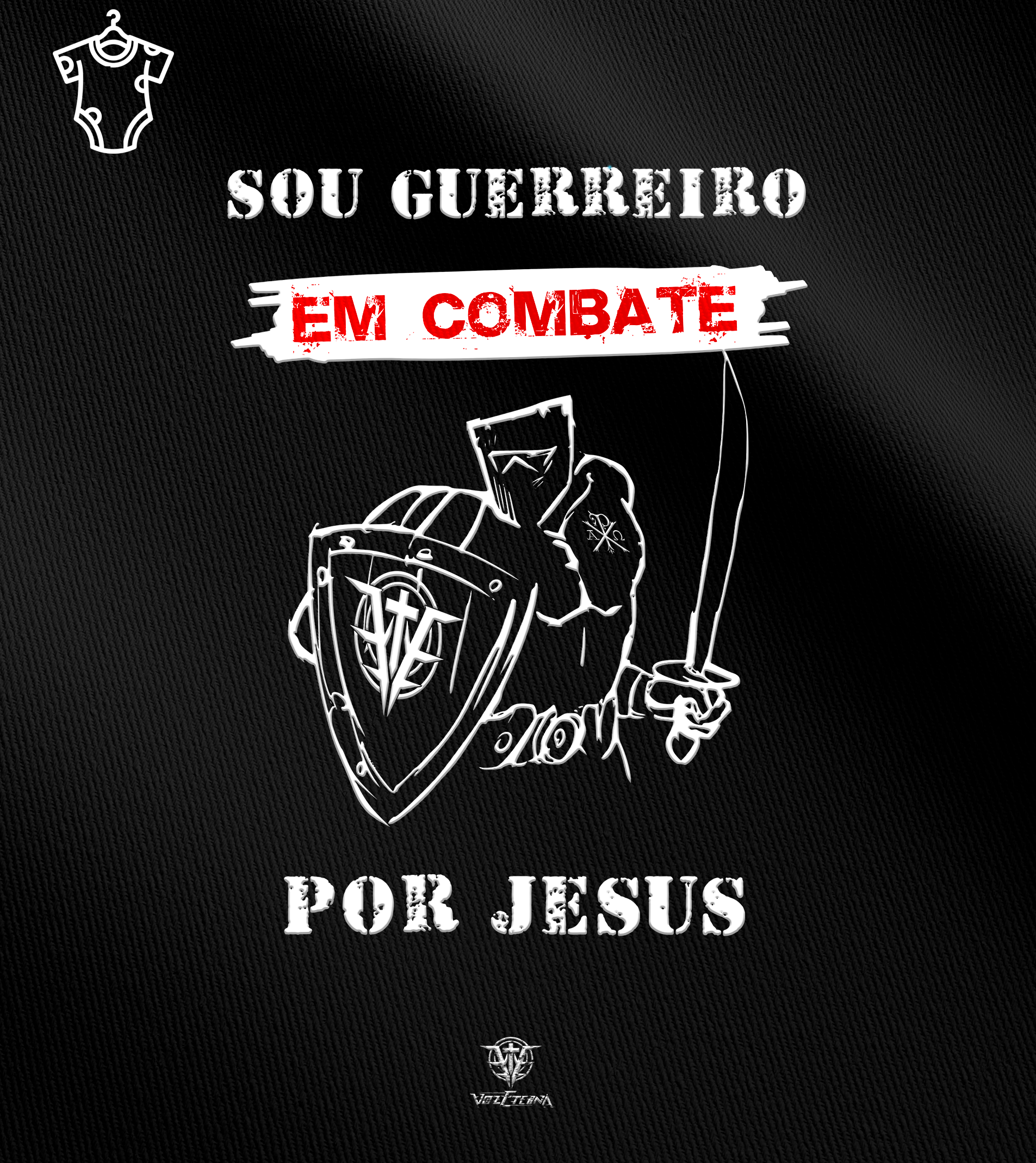 Body Infantil Voz Eterna - Guerreiro em Combate