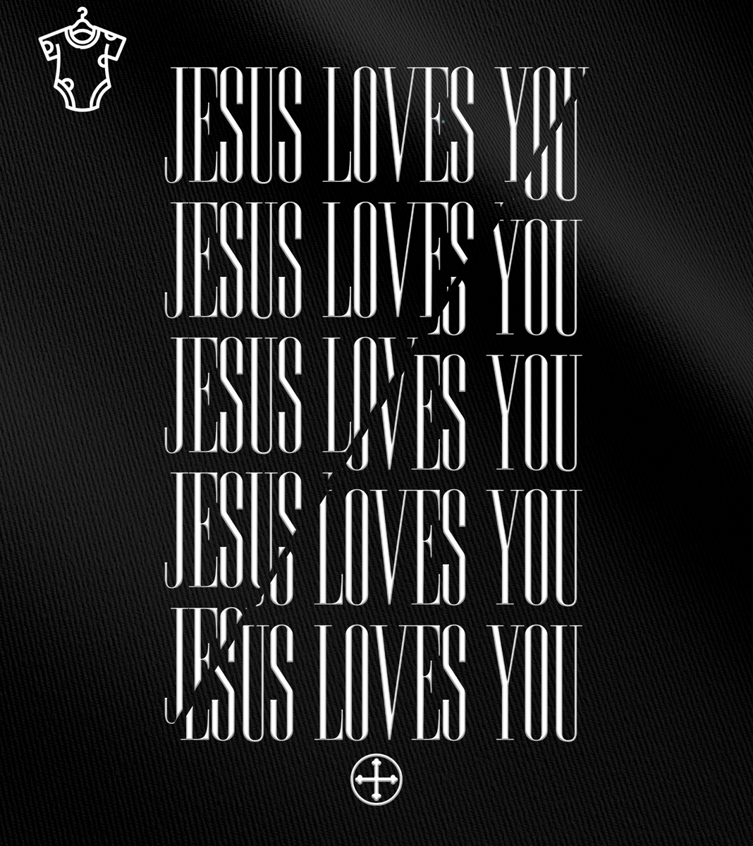 Nome do produto: Body Infantil Felipe D\'Aloia - Jesus Loves You