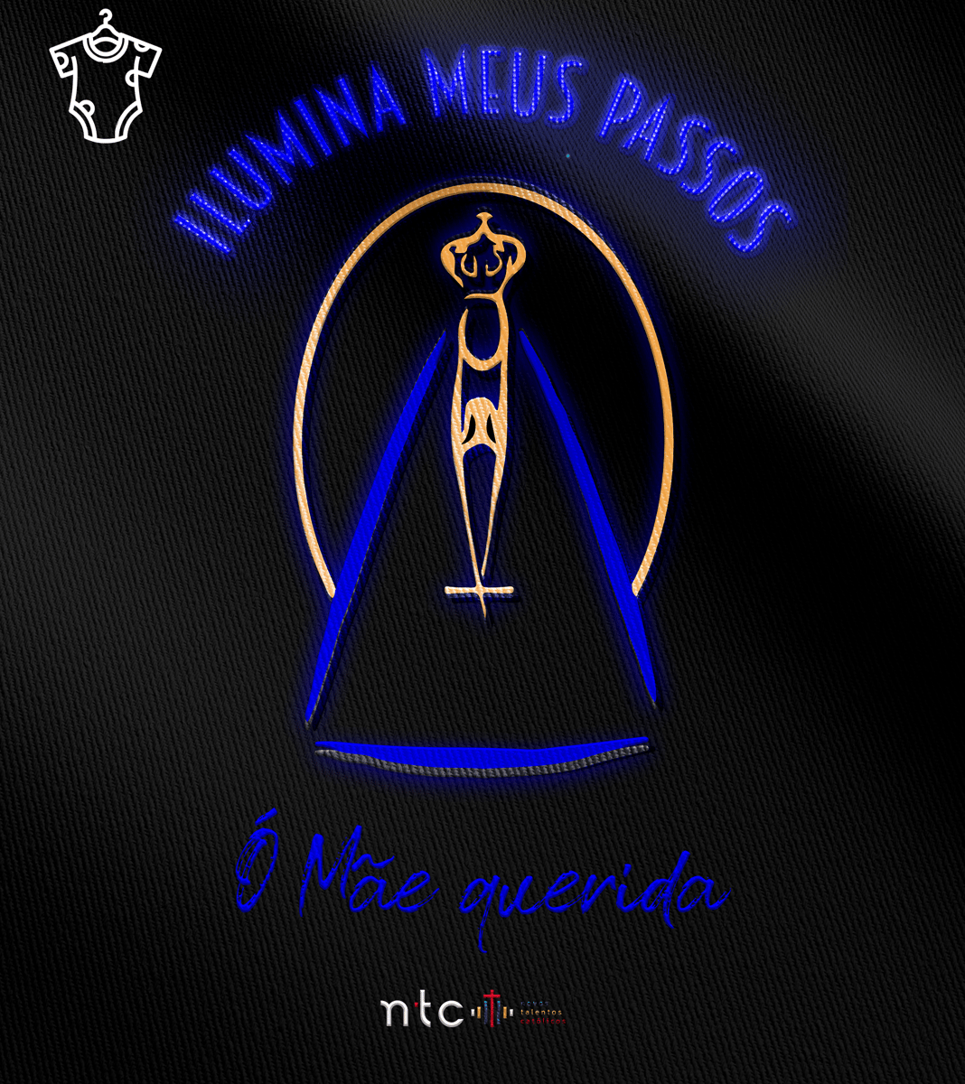 Nome do produto: Body Infantil Novos Talentos Católicos -  Ilumina Meus Passos