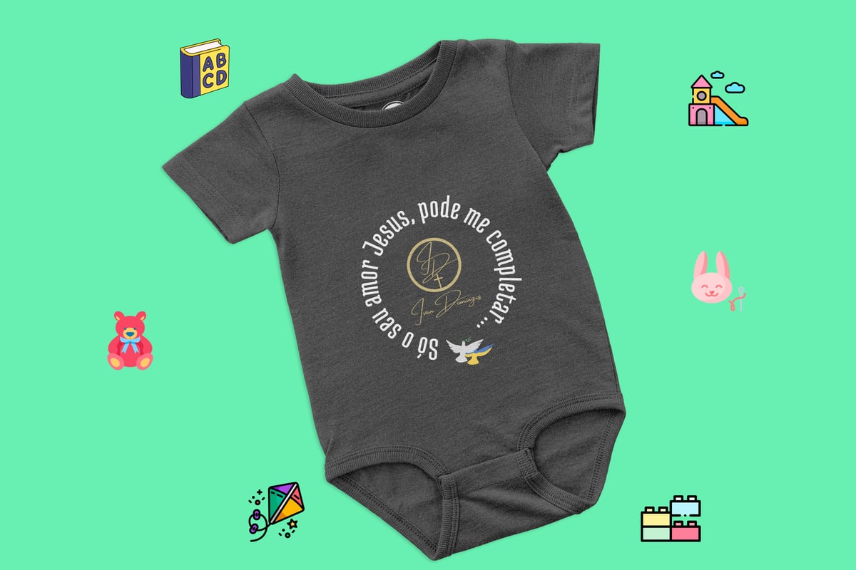Nome do produto: Body Infantil Ivan Domingos - O amor de Jesus