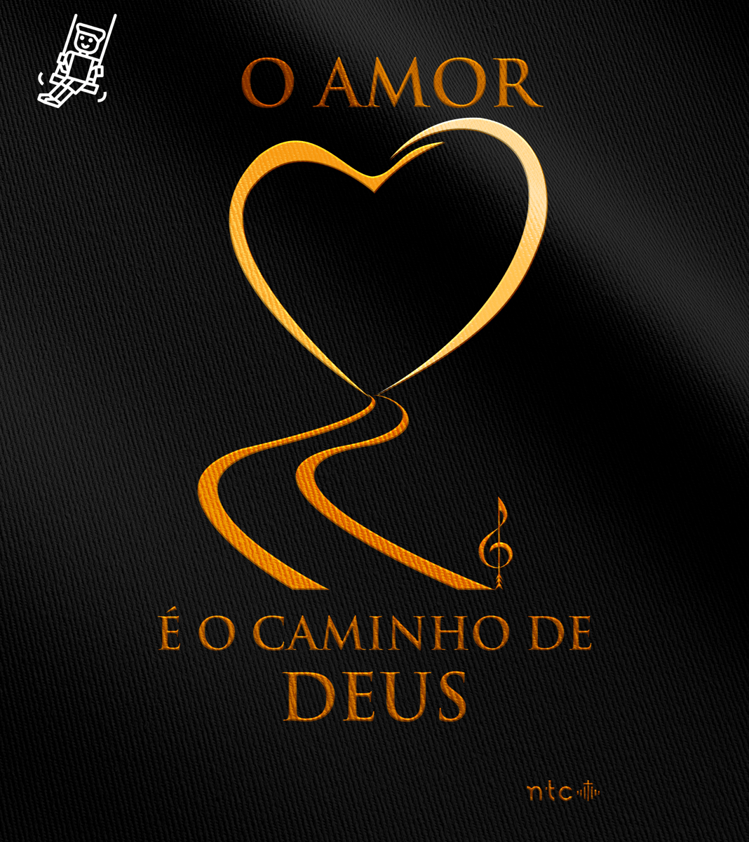 Nome do produto: Camiseta infantil Instrumento de Paz - O Caminho de Deus