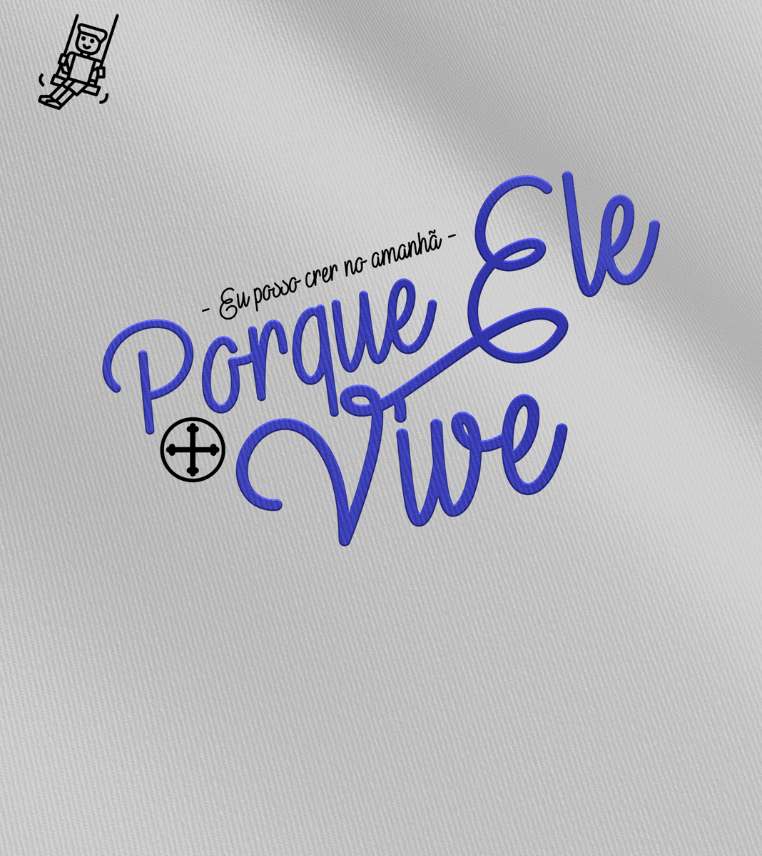 Nome do produto: Camiseta Infantil Felipe D\'Aloia - Porque Ele Vive