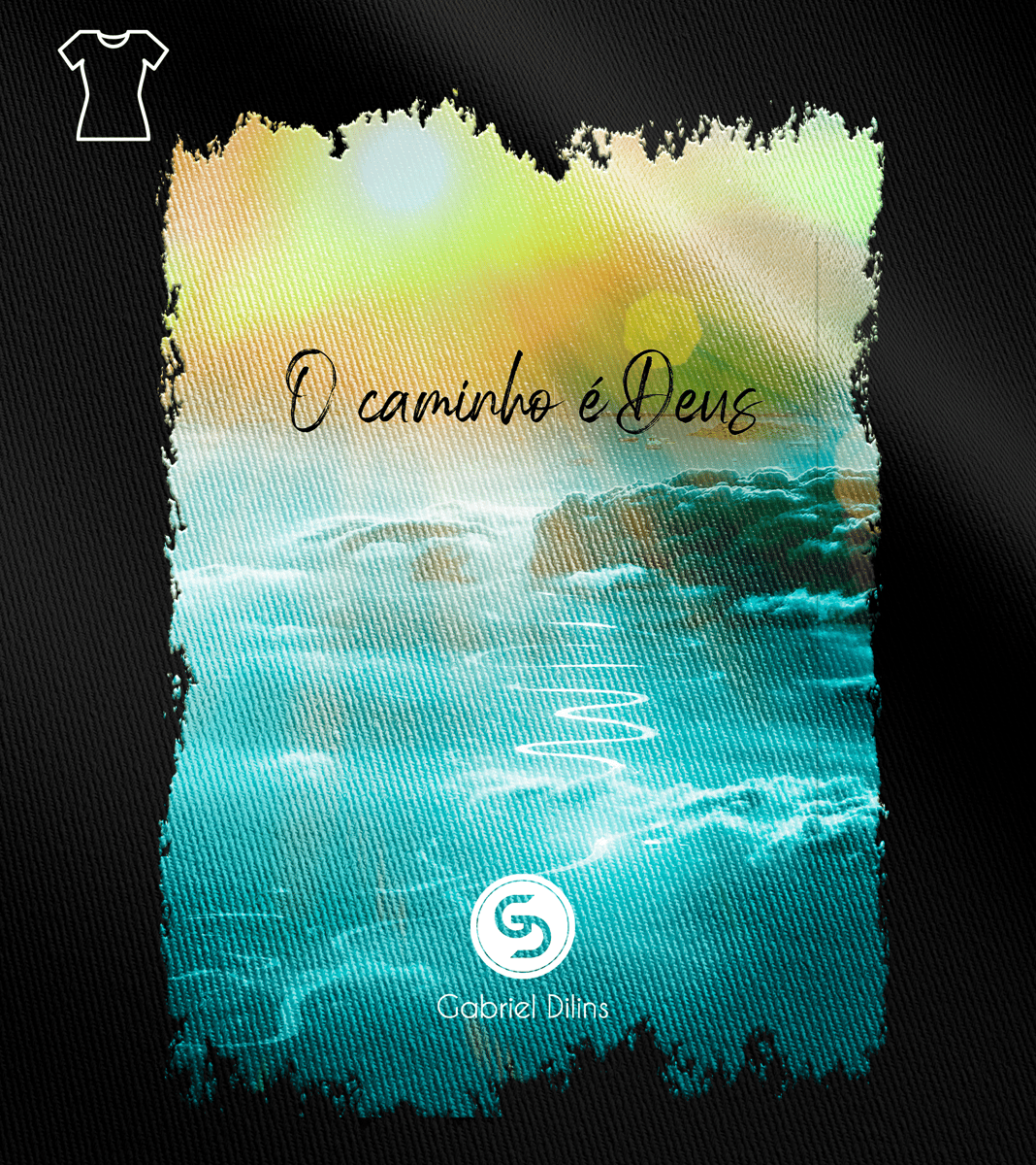 Nome do produto: Camiseta Feminina Gabriel Dilins - O caminho é Deus