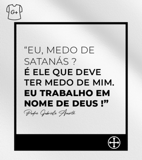 Camiseta Plus Size Felipe D'Aloia - Medo de Satanás?