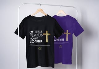 Nome do produto Camiseta Masculina Max Caleb - Em Teus planos posso confiar