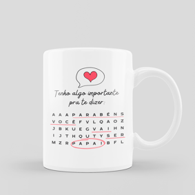 Caneca Recado Importante - Vai ser Papai