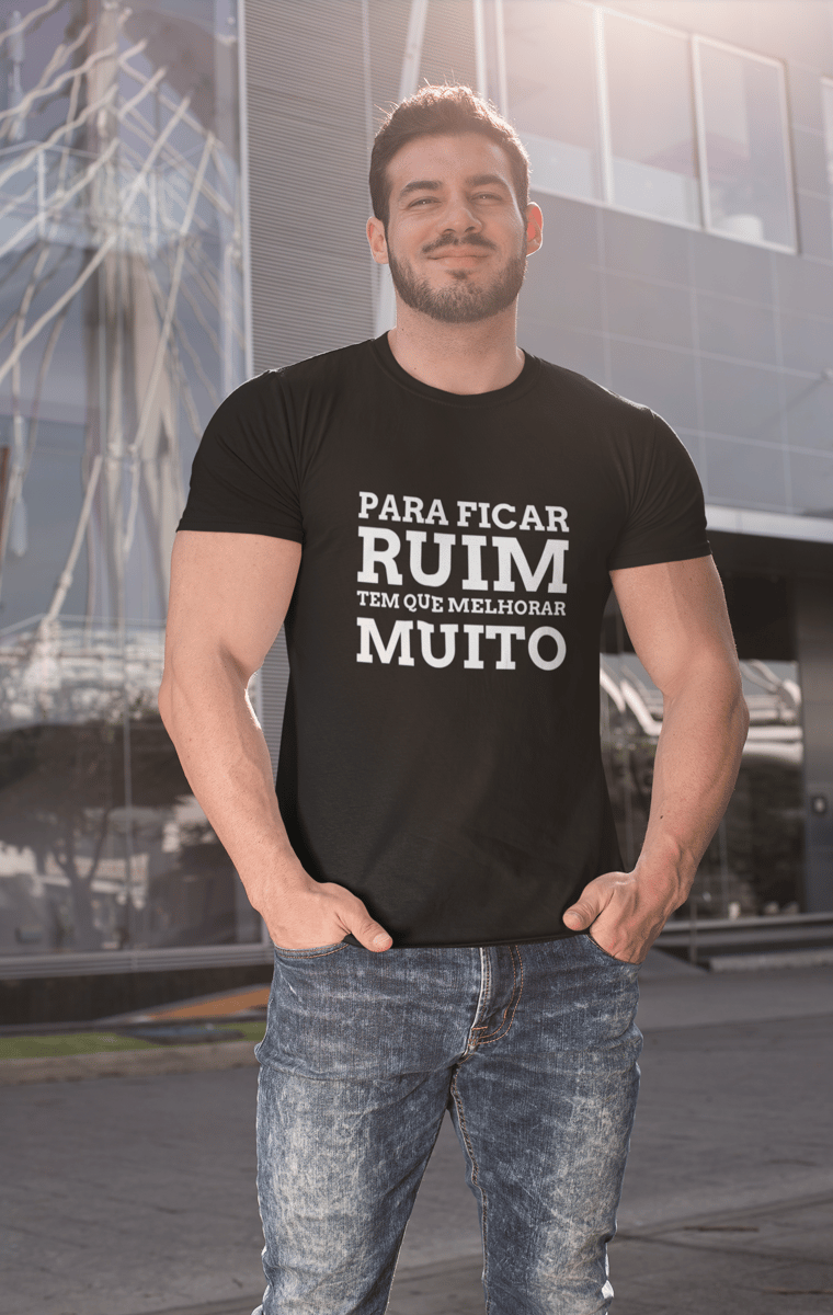 Nome do produto: T-shirt Masculina Melhorar Muito