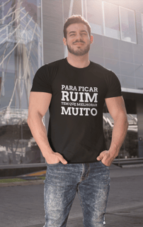 T-shirt Masculina Melhorar Muito