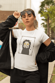 T-shirt Feminina Gata Gótico