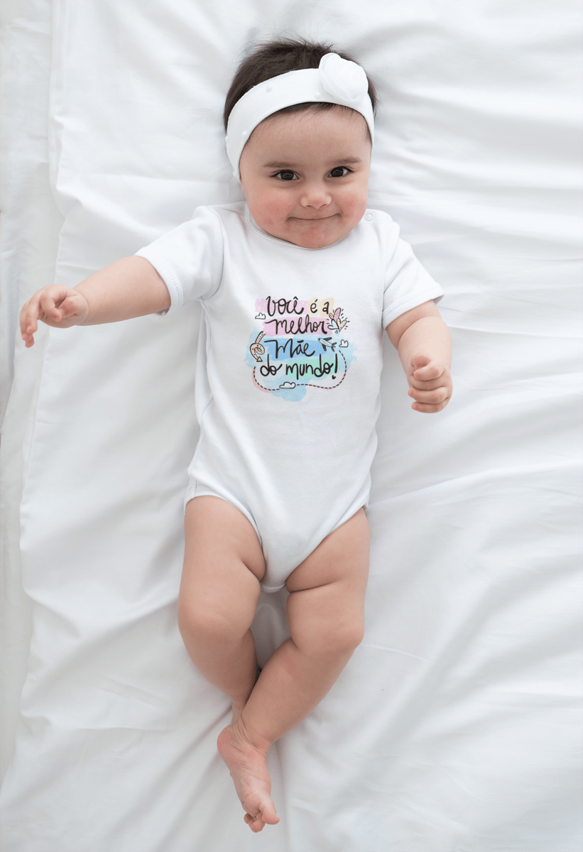 Nome do produto: Body Infantil Melhor mãe do Mundo