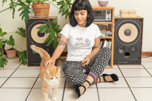 Nome do produtoT-shirt Feminina Mãe de Gato