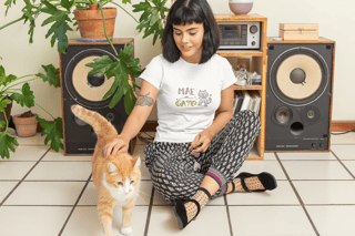 T-shirt Feminina Mãe de Gato