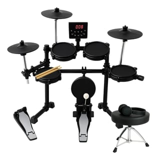 Nome do produto Kit Bateria Eletrônica Completa Groove Drums Edg500 5 Pads Mesh 3 Pratos Profissional + Banco Fone De Ouvido