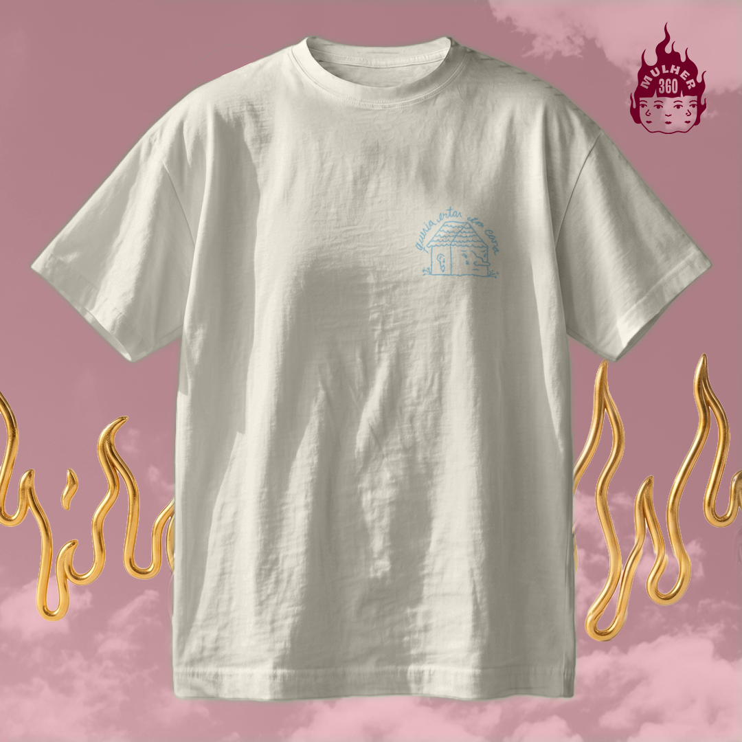 Queria Estar em Casa - Camiseta Regular