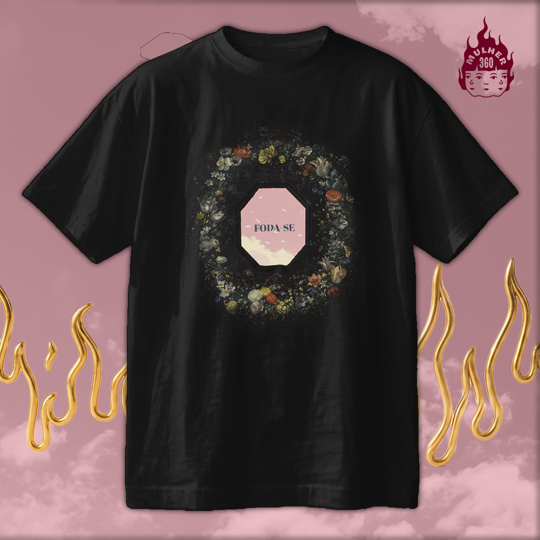Foda-se com Arranjo de Flores - Camiseta Regular 