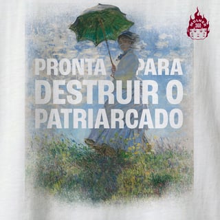 Nome do produto Pronta para destruir o patriarcado - Camiseta Regular