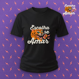 Nome do produto Escolha se Amar - Camiseta Baby Escura