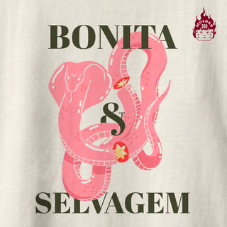 Nome do produto Bonita e Selvagem - Camiseta Baby Long