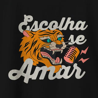 Nome do produto Escolha se Amar - Camiseta Baby Escura