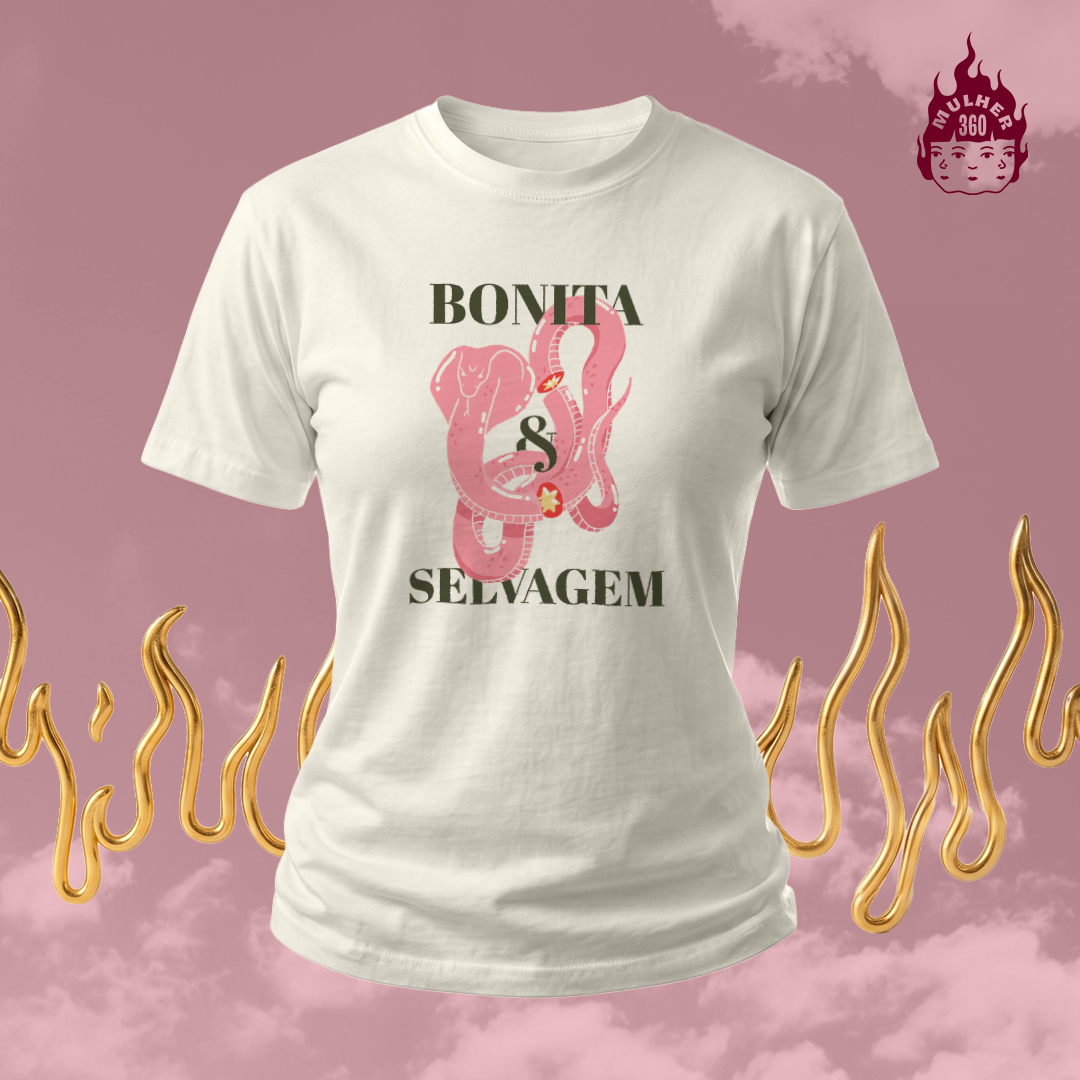 Bonita e Selvagem - Camiseta Baby Long
