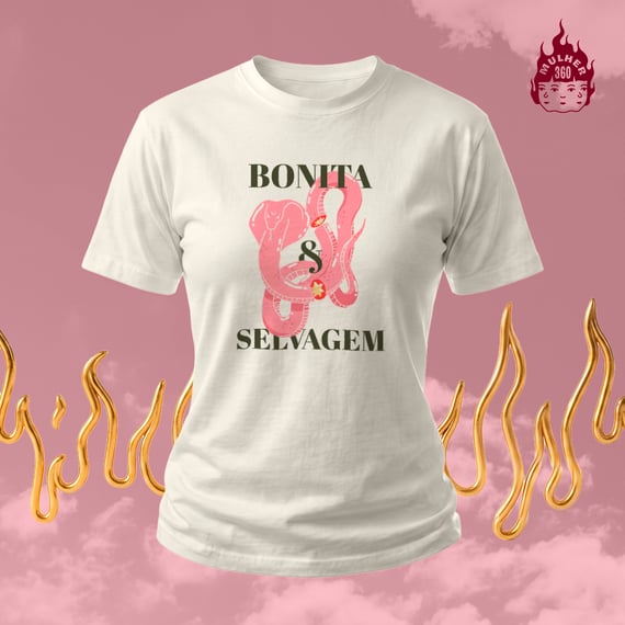 Bonita e Selvagem - Camiseta Baby Long