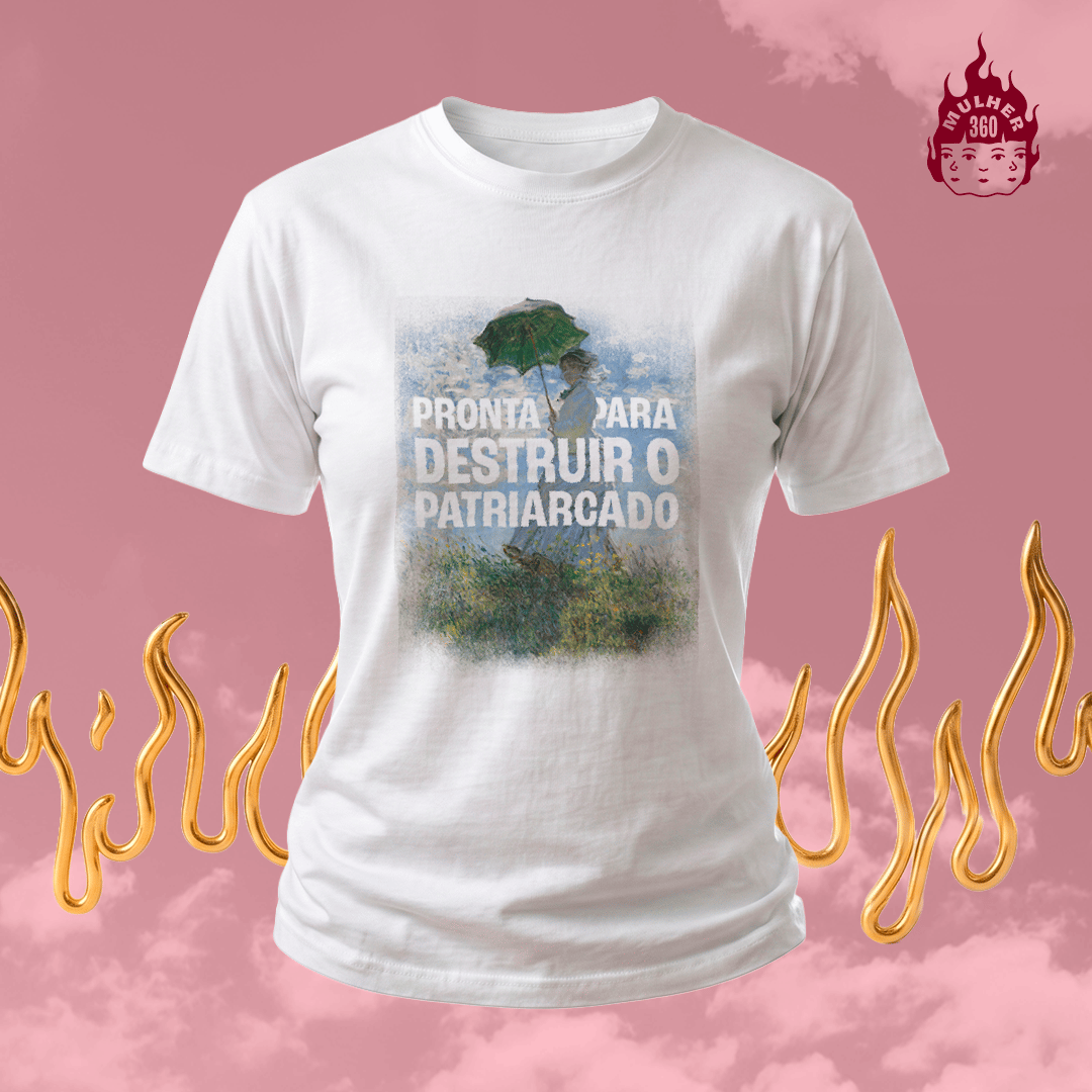 Nome do produto: Pronta para destruir o patriarcado - Camiseta Baby Long